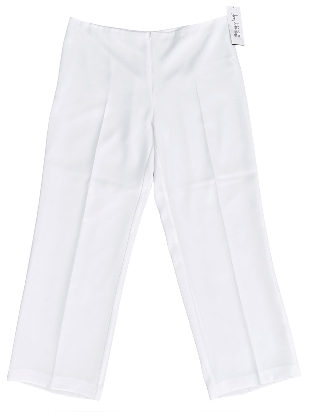 Joseph Ribkoff White Front Zipper High Rise Straight Leg Lined Dress Pant 14 New